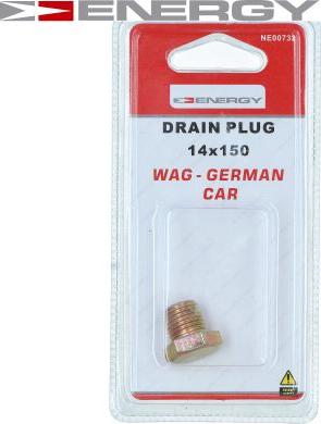 ENERGY NE00732 - Sealing Plug, oil sump onlydrive.pro