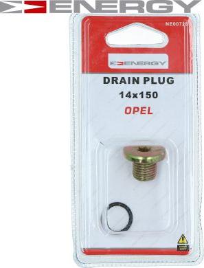 ENERGY NE00728 - Sealing Plug, oil sump onlydrive.pro