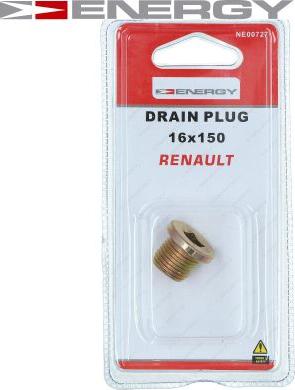 ENERGY NE00727 - Sealing Plug, oil sump onlydrive.pro