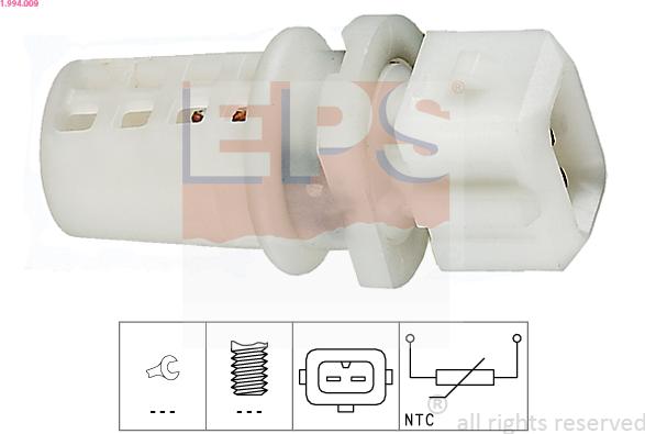 EPS 1.994.009 - Sensor, intake air temperature onlydrive.pro