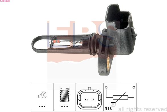 EPS 1.994.021 - Sensor, intake air temperature onlydrive.pro