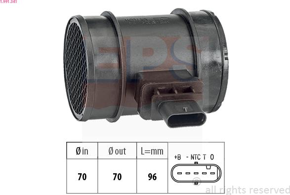 EPS 1.991.341 - Air Mass Sensor onlydrive.pro