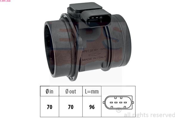 EPS 1.991.358 - Air Mass Sensor onlydrive.pro