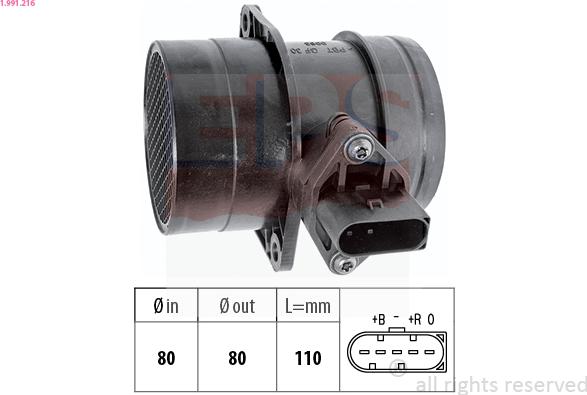 EPS 1.991.216 - Air Mass Sensor onlydrive.pro