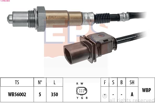 EPS 1.998.464 - Oxygen, Lambda Sensor onlydrive.pro