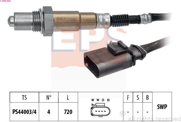 EPS 1.998.056 - Oxygen, Lambda Sensor onlydrive.pro