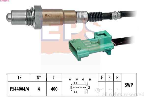 EPS 1.998.068 - Oxygen, Lambda Sensor onlydrive.pro