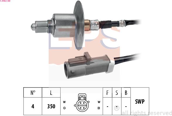 EPS 1.998.149 - Oxygen, Lambda Sensor onlydrive.pro