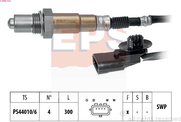 EPS 1.998.132 - Oxygen, Lambda Sensor onlydrive.pro