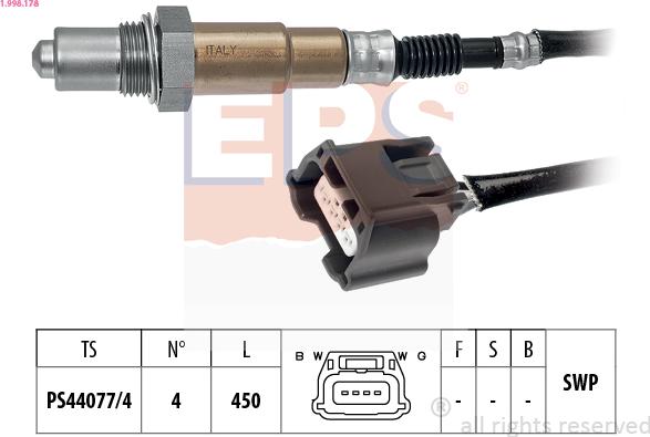 EPS 1.998.178 - Oxygen, Lambda Sensor onlydrive.pro