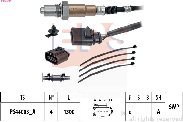 EPS 1.998.245 - Oxygen, Lambda Sensor onlydrive.pro