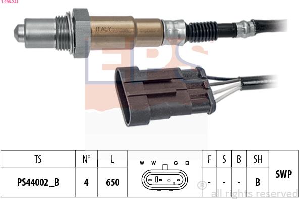 EPS 1.998.241 - Oxygen, Lambda Sensor onlydrive.pro