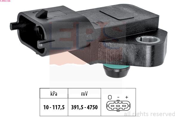 EPS 1.993.135 - Oro slėgio jutiklis, aukščio adaptacija onlydrive.pro