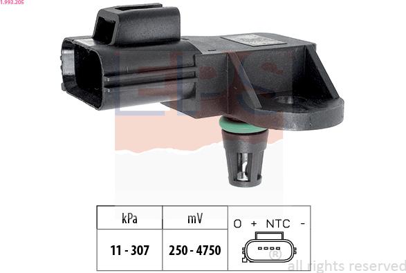 EPS 1.993.205 - Air Pressure Sensor, height adaptation onlydrive.pro