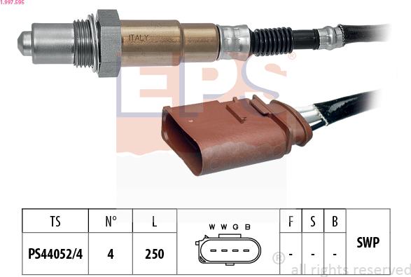 EPS 1.997.595 - Oxygen, Lambda Sensor onlydrive.pro