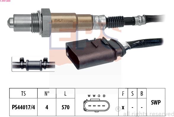 EPS 1.997.600 - Oxygen, Lambda Sensor onlydrive.pro