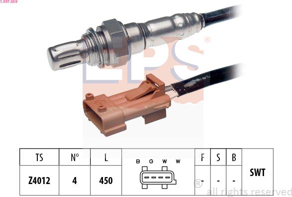 EPS 1.997.059 - Oxygen, Lambda Sensor onlydrive.pro