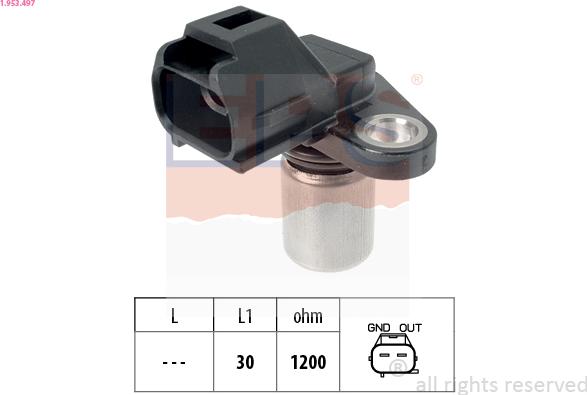 EPS 1.953.497 - Sensor, camshaft position onlydrive.pro