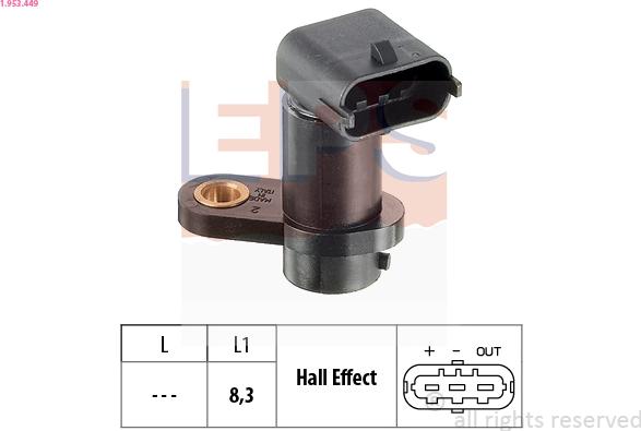 EPS 1.953.449 - Sensor, camshaft position onlydrive.pro