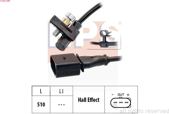 EPS 1.953.446 - Sensor, crankshaft pulse onlydrive.pro