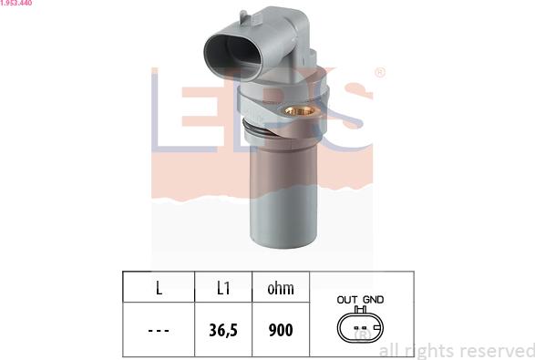 EPS 1.953.440 - Sensor, crankshaft pulse onlydrive.pro