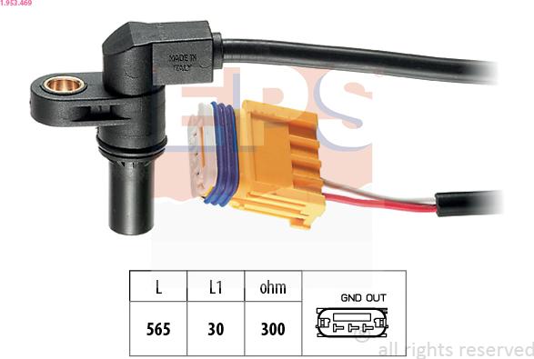 EPS 1.953.469 - RPM jutiklis, automatinė transmisija onlydrive.pro