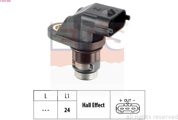 EPS 1.953.438 - Sensor, camshaft position onlydrive.pro