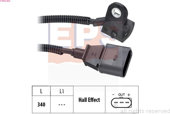 EPS 1.953.423 - Sensor, camshaft position onlydrive.pro