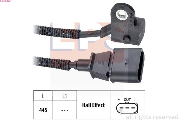 EPS 1.953.422 - Sensor, camshaft position onlydrive.pro