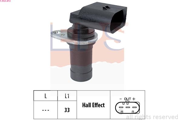 EPS 1.953.472 - Sensor, crankshaft pulse onlydrive.pro