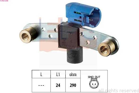 EPS 1.953.545 - Sensor, crankshaft pulse onlydrive.pro