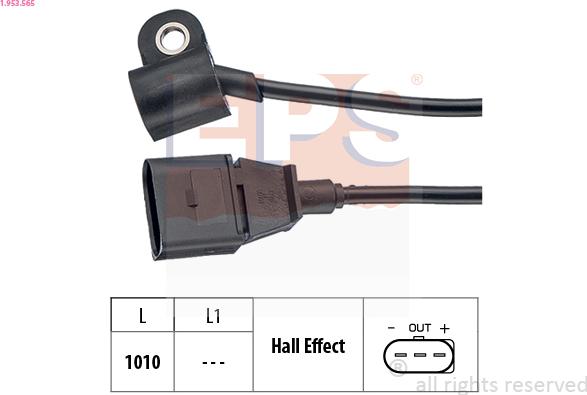 EPS 1.953.565 - Sensor, camshaft position onlydrive.pro