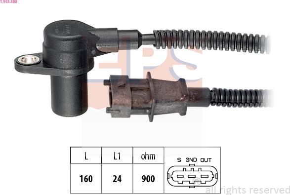 EPS 1.953.588 - Sensor, crankshaft pulse onlydrive.pro