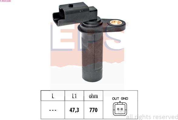 EPS 1.953.538 - Sensor, crankshaft pulse onlydrive.pro