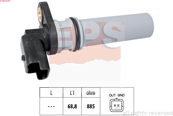 EPS 1.953.537 - Tunnistin,pyöränkiertonopeus onlydrive.pro