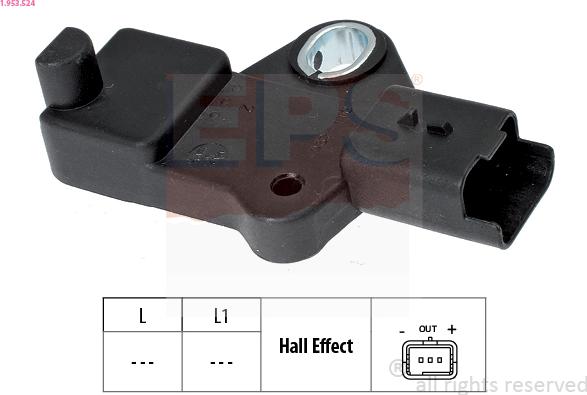 EPS 1.953.524 - Sensor, crankshaft pulse onlydrive.pro