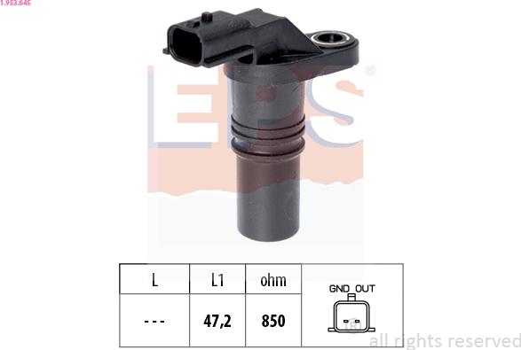 EPS 1.953.645 - Sensor, crankshaft pulse onlydrive.pro