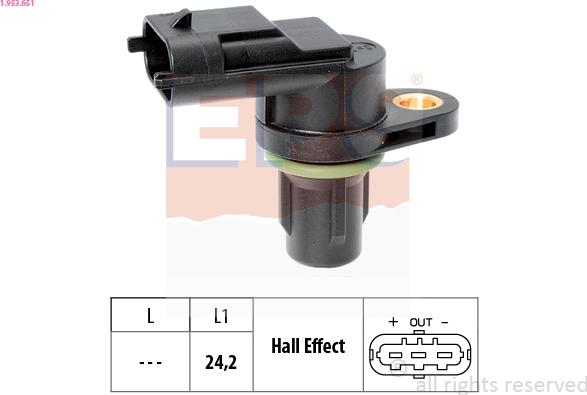 EPS 1.953.651 - Sensor, camshaft position onlydrive.pro