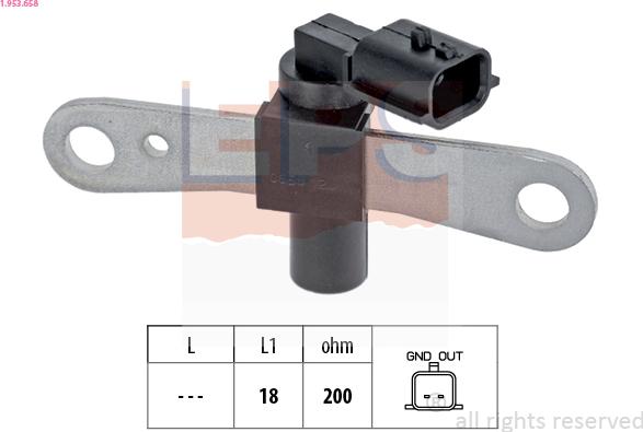 EPS 1.953.658 - Sensor, crankshaft pulse onlydrive.pro