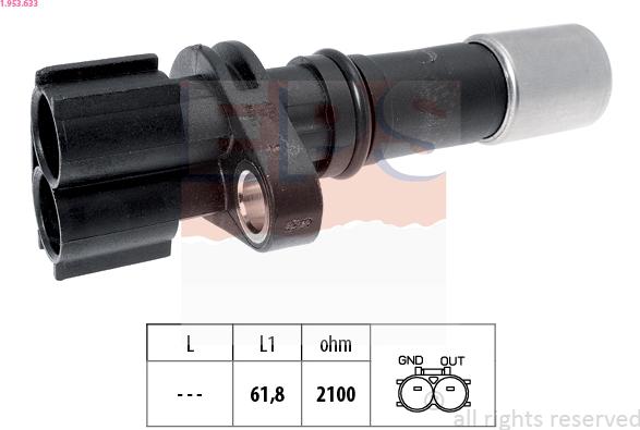 EPS 1.953.633 - Sensor, crankshaft pulse onlydrive.pro