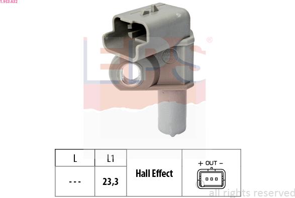 EPS 1.953.632 - Sensor, camshaft position onlydrive.pro