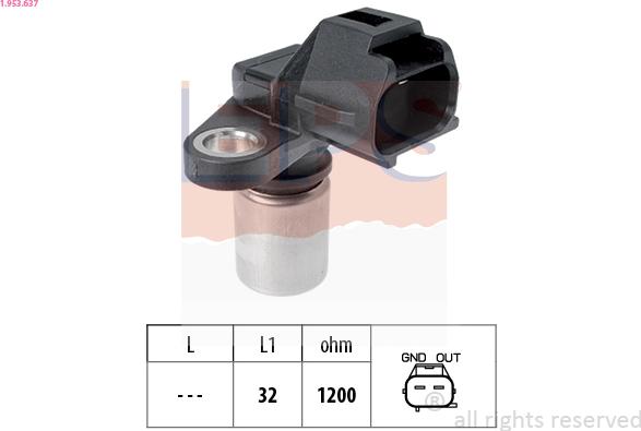 EPS 1.953.637 - Sensor, camshaft position onlydrive.pro