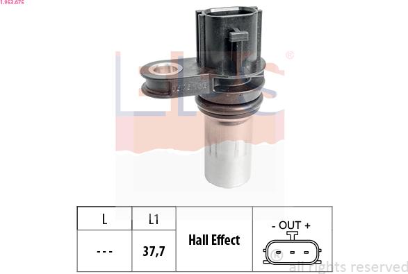 EPS 1.953.675 - Sensor, crankshaft pulse onlydrive.pro