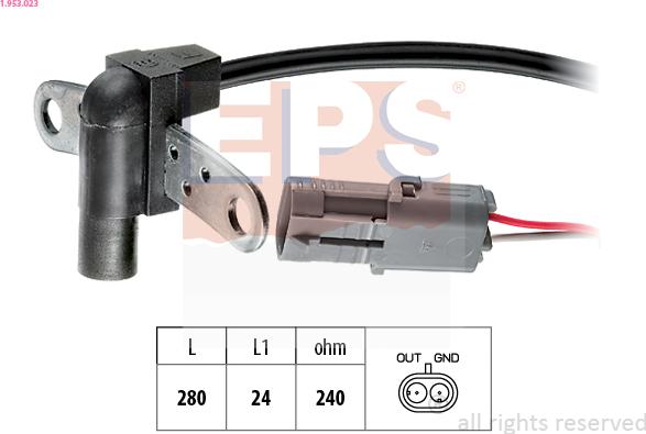 EPS 1.953.023 - Impulssianturi, kampiakseli onlydrive.pro