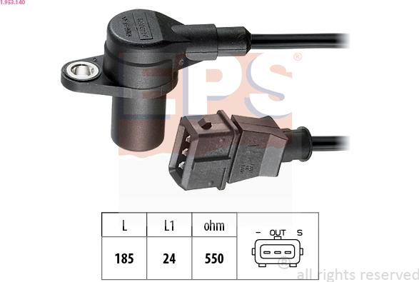 EPS 1.953.140 - Sensor, crankshaft pulse onlydrive.pro