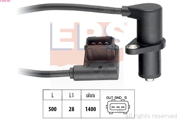 EPS 1.953.161 - Sensor, camshaft position onlydrive.pro