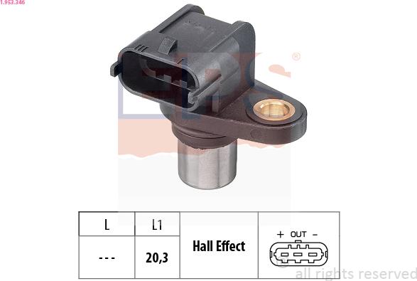 EPS 1.953.346 - Sensor, camshaft position onlydrive.pro