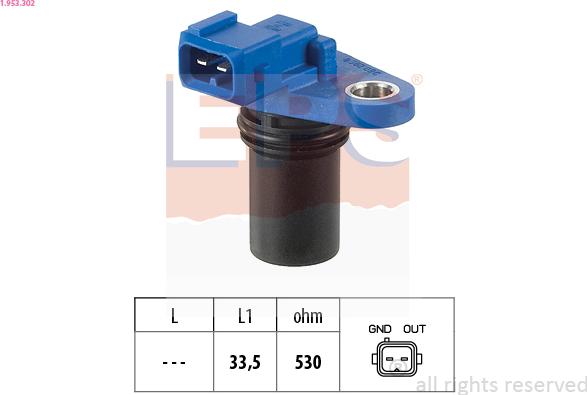 EPS 1.953.302 - Sensor, camshaft position onlydrive.pro