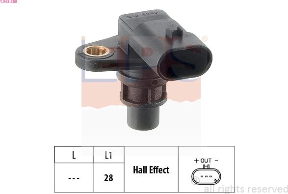 EPS 1.953.388 - Sensor, camshaft position onlydrive.pro