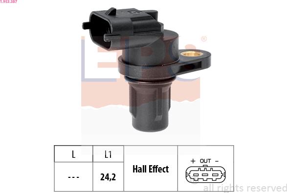 EPS 1.953.387 - Sensor, camshaft position onlydrive.pro